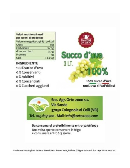 Succo d'Uva al 100%_3L