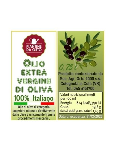 Olio Extra Vergine di Oliva  di nostra produzione