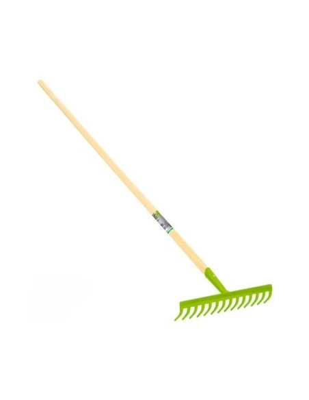 Rastrello 14 denti con manico in legno
