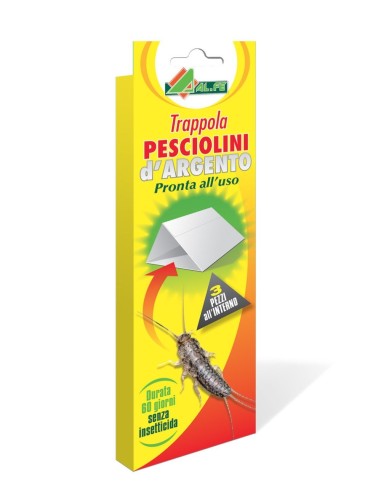 TRAPPOLA PESCIOLINI DI ARGENTO 3 pezzi